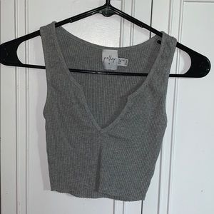 Princess Polly Grey Crop Top